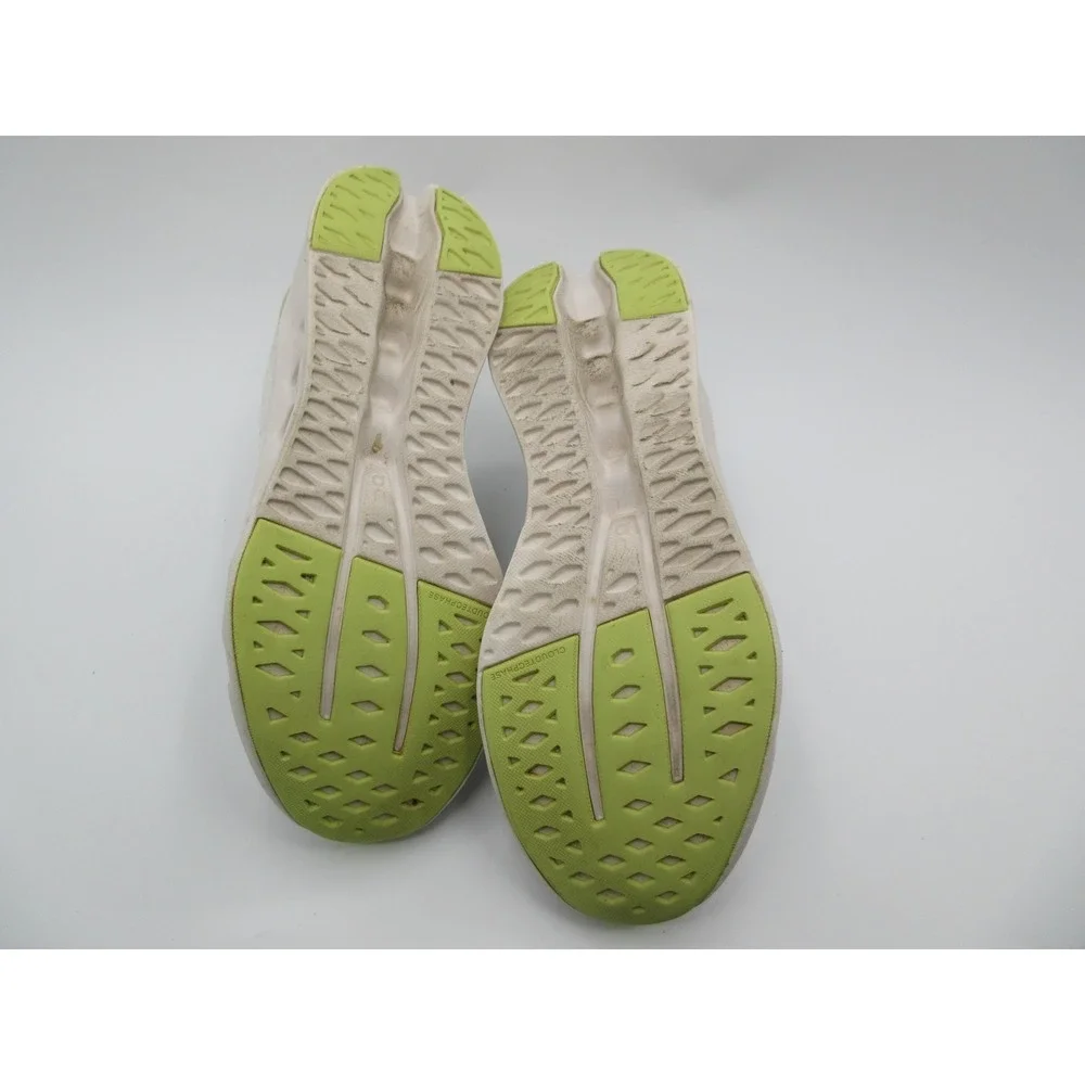 On Running Shoes Womens Size 9 White Green Cloudsurfer Sneakers Road Running